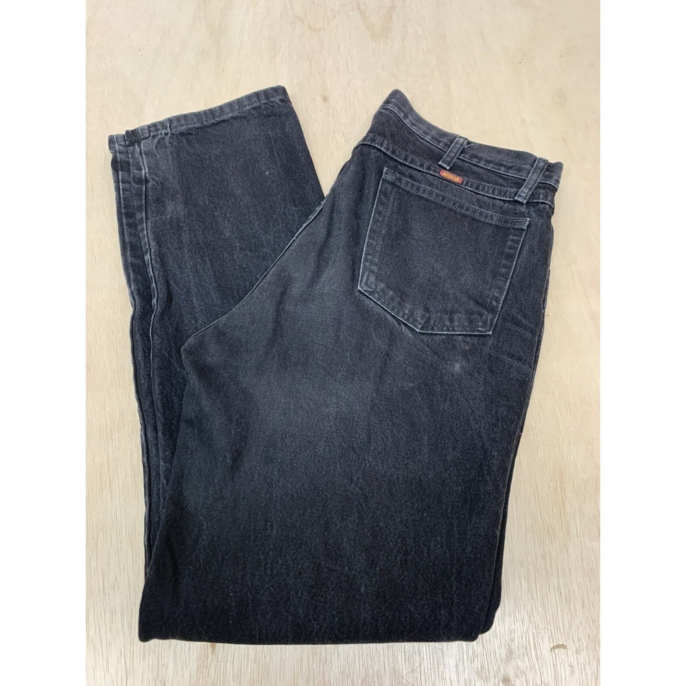 Rustler Jeans Men's 36x34 Black Regular Fit Straight Leg American Workwear Denim - Picture 3 of 8